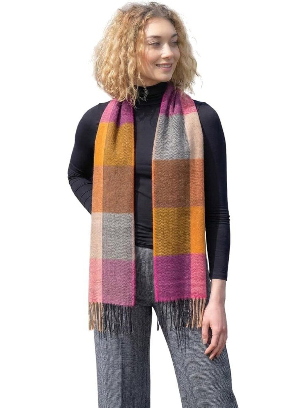 Cozy Merino Wool Scarf 12x71in - Luxurious Irish Knit, Perfect for Winter Style